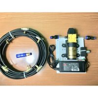Bộ phun sương 20 béc đồng - bơm tăng áp mini - máy bơm nước mini sinleader 12v