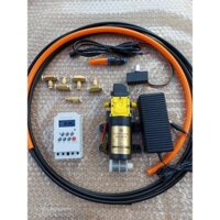 Bộ phun sương. Bơm sinleader đơn kèm nguồn 12v-5a. bộ hẹn giờ TIMER. điều tốc. 10m dây 8li. 5 béc đồng...