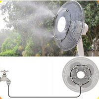 Bộ Phun Sương Quạt Gió Mát- Hệ Thống Làm Mát Sương Mù Vòng Phun Sương Gắn Quạt Công Nghiệp