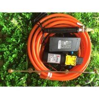 Bộ phun sương tưới lan mini 12V KUBOTA Bộ hoàn chỉnh 1m dây hút 5m dây ra, béc phun tưới lan, cần xịt 3 vòi và lọc rác