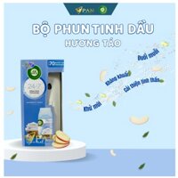 Bộ phun tinh dầu AirWick Hương Táo Xanh 30ml nhập khẩu từ Châu Âu, khử mùi nhanh chóng, tiêu diệt vi khuẩn có hại