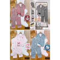 [Bộ Pijama BooBoo Size Nhỏ] - [40-56kg] - [Lụa Latin] - Ziczac Hoạt Hình