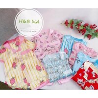 Bộ pijama lụa hàn cho bé 18-38 kg