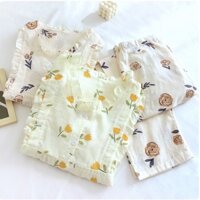 Bộ Pijama mặc bầu và sau sinh thô đũi dài tay- mẫu mới nhất