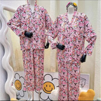 BỘ PIJAMA MONYBEAR MARUKO KHUNG CỔ ĐẮP ( kèm CỘT TÓC)