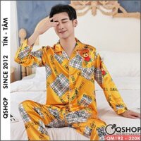Bộ pijama nam dài màu vàng rực rỡ QSHOP QM192