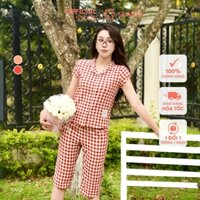 Bộ pijama nữ kate SUNFLY áo cộc quần ngố ST9255
