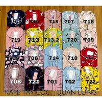 bộ pijama tay ngắn quần lửng kate thái mặc nhà 15 mẫu siêu cute - bộ pijama - bộ pijma nữ