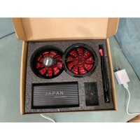 Bộ Pin + Áo điều hòa Japan gồm Pin 50.000mah 18V + 2 quạt gió 9 cánh + sạc fullbox hoạt động 12-18h