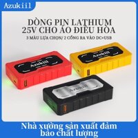 Bộ Pin Áo Điều Hòa Azukiil-2513 Gồm Pin 98.000mah  + 2 Quạt Gió 5 Cánh 18V + Sạc Full Box Hoạt Động 12- 24h