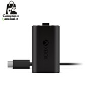 Bộ Pin & Cáp Sạc Xbox Cho Tay Cầm Xbox One X / Series X Chân Cáp Cổng Type C, USB-C | Hàng Chính Hãng Microsoft