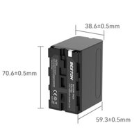 Bộ Pin F960F750 7200mAh  Sạc Beston Dùng Cho Máy Ảnh Sony 6D 70D 60D 80D 5D3 5D2 6D2 7D2 5DSR 90D NX5 TRV1 TRV3 NX100 - Hàng nhập khẩu - Pin F960