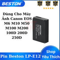Bộ Pin LP-E12 1800mAh + Sạc Beston Dùng Cho Máy Ảnh Canon EOS M6 M10 M50 M100 M200 100D 200D 250D