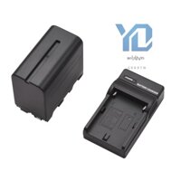 Bộ Pin Máy Ảnh Và Sạc 1pc 7.2v 7800mah np-f960 / np-f970 Cho np-f550 f570 f750 f770 f960 f970 top 1