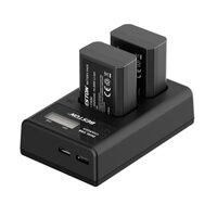 Bộ Pin NP-FW50 2000mAh  Sạc Beston Dùng Cho Máy Ảnh Sony a6100 a6300 a6500 a7m2 r2 s2 a5100 NEX-C3 NEX-C7 a33 a37 a55 - Hàng nhập khẩu - Dock  2 Pin