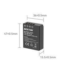 Bộ Pin NP-W126 1260mAh  Sạc Beston Dùng Cho Máy Ảnh Fujifilm X-T20 X-T10 X-T100 X100F X-H1 X-T3 X-T2 X-T1 X-A5 X-A3 - Hàng nhập khẩu - 1 Pin