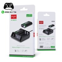 Bộ Pin Sạc 2 Pin Sạc Rời Cho Tay Cầm Xbox One S / Xbox One X Controller Hàng Chính Hãng AOLION AL-XB2010 2650mAh