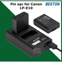 Bộ pin sạc Beston cho máy ảnh Canon LP-E10