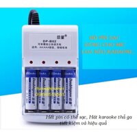 Bộ PIN SẠC dùng cho MICRO LOA KÉO, LOA KARAOKE, đồ chơi trẻ em ... đa năng, sử dụng nhiều lần