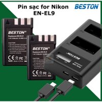 Bộ pin sạc máy ảnh Beston For Nikon EN-EL9