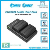 Bộ Pin Sạc Máy Ảnh Ravpower Cho Canon LP-E6, LP-E6N Chính Hãng Ravpower (Bảo Hành 15 Tháng)....