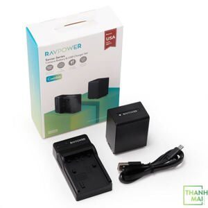 Bộ pin sạc máy ảnh Sony NP-FV100A Ravpower RP-OBCF001