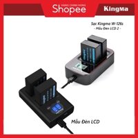 Bộ Pin Sạc Máy Ảnh W-126 & 126s chính hãng Kingma l Sạc pin w-126s l Sạc Fujifilm l Pin Fujifilm X100V X100VI XS10 XT30