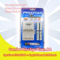 Bộ pin sạc Pisen TS-MC006 + 4 pin AA 2000mah