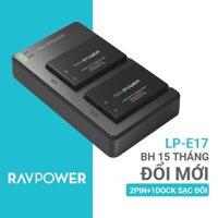 Bộ pin sạc Ravpower LP-E17 cho CANON RP/750D/760D/800D/M3/M5/M6…