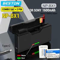 Bộ Pin Sạc Sony NP-BX1 Beston cho máy ảnh DSC-RX1RM2 RX1R II DSC-RX100 RX100M2 RX100M3 WX500 X1000V HDR-AS10