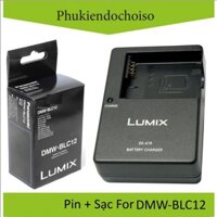 Bộ pin sạc thay thế 1 Pin 1 Sạc máy ảnh DMW-BLC12E