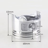 Bộ Piston máy xăng gx160 5.5hp 168 gx200 68mm