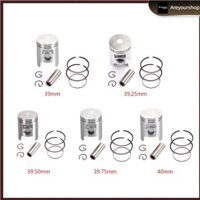 Bộ pít-tông Lỗ khoan tiêu chuẩn Phù hợp cho tin nhắn Daelim Tapo Cordi SYM DD Orbit JET 50 STD / + 0,25 / + 0,50 / + 0,75 / + 1,00 Kích thước lỗ khoan Phù hợp cho Honda Fifty Scoopy Julio Elite Sport Cabina Dio Tact 50cc Bộ vòng ghim Piston
