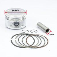 Bộ pít-tông xe máy 54mm thích hợp cho Yamaha YBR125 TTR125 YB125Z XTZ125 125cc xe máy vòng piston phụ kiện piston pinsnap lò xo phụ tùng xe máy lắp ráp