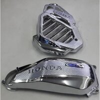 Bộ Pô E và quạt gió xe AIR BLADE 2016-2019 nhựa mạ crom xi hay carbon đen