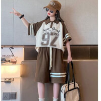 Bộ polo bé gái, bộ cộc tay dành ho bé gái , bộ đùi bé gái 15-45kg