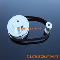 Bộ Puly Bánh Răng Nhôm Trục 5mm Tỷ Số Truyền 1:3