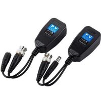 Bộ PV Video balun chuyển đổi cáp đồng trục BNC ra RJ45 cáp mạng có nguồn