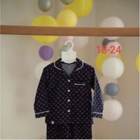 Bộ Pyjama màu lông chuột in hình cốc 18-24m