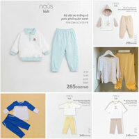 Bộ pyjama Nous kid cho bé trai bé gái