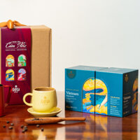 Bộ quà tặng 2 Cà phê Túi lọc Vietnam Signature + Ly gốm Kafela Coffee