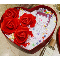 BỘ QUÀ TẶNG BẠN GÁI NƯỚC HOA CHARME HOA VÀ GẤU