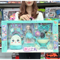 Bộ quà tặng bé gái búp bê barbie và phụ kiện dễ thương-N22