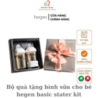 Bộ quà tặng bình sữa cho bé Hegen Basic stater kit, set quà tặng đồ sơ sinh - Monnie Center
