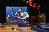 Bộ quà tặng bút thủy tinh bạch hạc Long Xin
