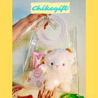 Bộ quà tặng gấu bông, thiệp và hoa len bao gồm gấu bông, thiệp và hoa len, quà tặng sinh nhật lễ tết