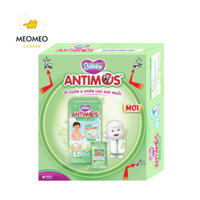 Bộ quà tặng gồm 2 miếng tã quần xua muỗi Bobby Antimos size L + 1 gói khăn lau xua muỗi Antimos 10 miếng