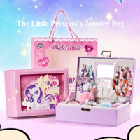 Bộ quà tặng hộp trang sức lấp lánh theo chủ đề công chúa My Little Pony dành cho bé gái - Ngực cát lỏng lấp lánh, Phim hoạt hình Anime Bộ sưu tập Quà tặng tiệc sinh nhật