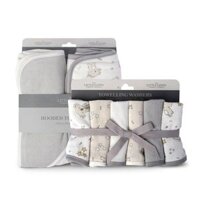 Bộ quà tặng khăn trùm đầu Little Linen Company 2 chiếc & máy giặt Cheeky Koala