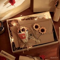 Bộ quà tặng lễ cao cấp với phong bì, giấy viết thư, và hộp quà cho những lá thư tình viết tay lãng mạn, hộp quà tỏ tình sinh nhật